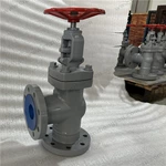 Forged Steel 90 Degree Angle Globe Valve, DN80 PN40, A105N Body, F6a Trim, RF Ends