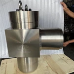 Forged Steel Angle Check Valve, 8'' 2500LB, F316LMOD Body, F316L MOD Trim, BW Ends