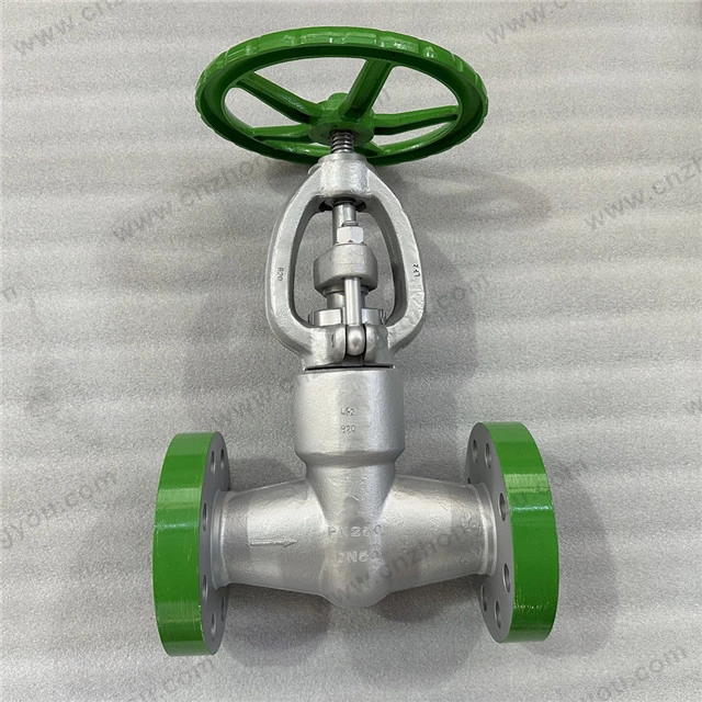 GOST Forged Steel Pressure Seal Bonnet Globe Valve, DN50 PN250, ASTM A350 LF2 Body, ASTM A182 F6a Trim, Flange Ends