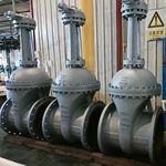 GOST GATE VALVE, DN600 PN16, 20ГМЛ Body, LC1 Trim, Flanged Ends, Gearbox