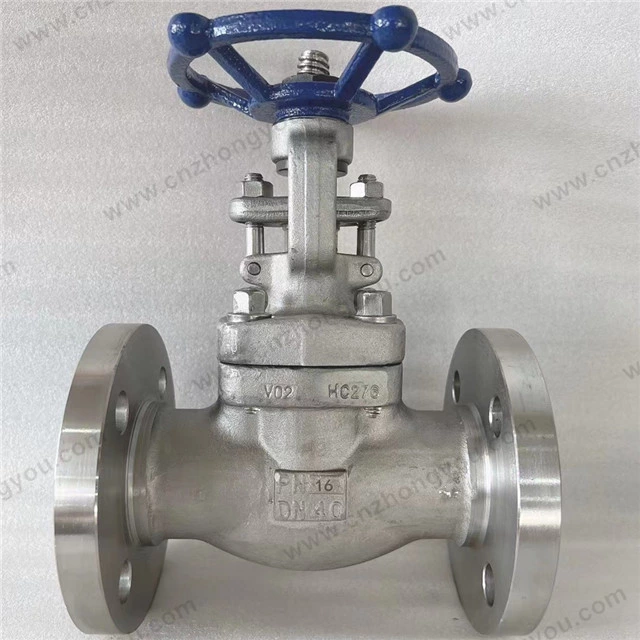 Hastelloy HC276 Gate Valve, DN40 PN16, HC276 Body, N10276 Trim, RF Ends