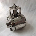 High Platform F904L Floating Ball Valve, 1'' 1000PSI, ASTM A182 F904L Body, ASTM A182 F904L Trim, SW Ends