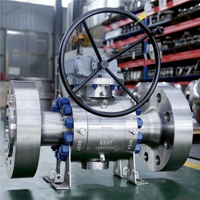 High Pressure Ball Valve, 4'' 2500LB, ASTM A182 F316 Body, ASTM A182 F316 Ball, Flange Ends
