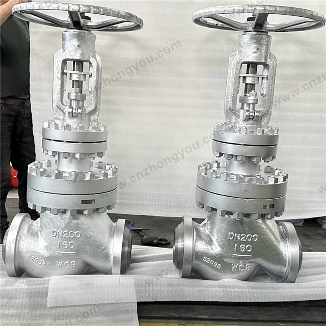 High Pressure Bellow Seal Globe Valve, DN200 PN160, ASTM A216 WCB Body, ASTM A182 F321 Bellows, Butt Welded Ends