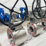 High Pressure Forged Butterfly Valve,DN125 PN100, 2507 Body, 2507 Trim, Gearbox