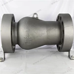 High Pressure Long Pattern Axial Flow Check Valve, 10'' 2500LB, ASTM A216 WCB Body, ASTM A182 F6a Trim, RTJ Ends