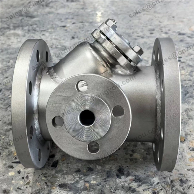 Jacketed Y Strainer, 2''x3'' 150LB, CF8 Body, SS316 Screen, RF Ends