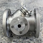 Jacketed Y Strainer, 2''x3'' 150LB, CF8 Body, SS316 Screen, RF Ends