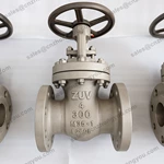 MONEL GATE VALVE, 4'' 300LB, M35-1 Body, M35-1 Wedge, RF Ends,  Handwheel