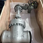 Motor Operation Gate Valve, 12'' 600LB, ASTM A217 WC6 Body, WC6+STL Trim, BW Ends, Electric Actuator