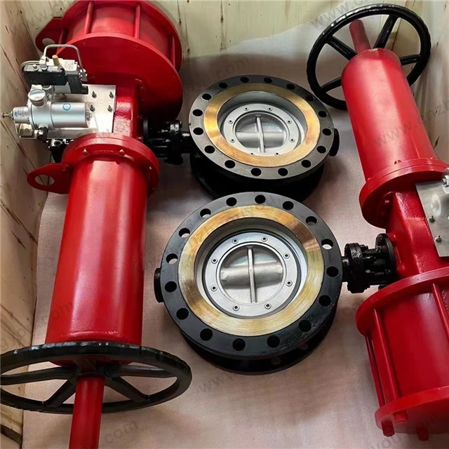 Pneumatic Actuator Flange Butterfly Valve, 10'' 150LB, ASTM A216 WCB Body, ASTM A216 WCB Disc