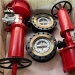Pneumatic Actuator Flange Butterfly Valve, 10'' 150LB, ASTM A216 WCB Body, ASTM A216 WCB Disc