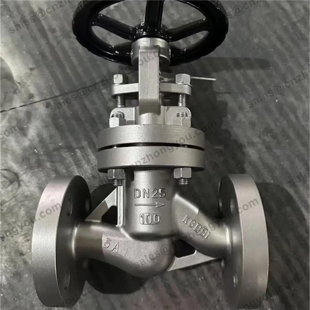 S Type Globe Valve, DN25 PN100, ASTM A995 5A Body, 5A Trim, Flanged Ends