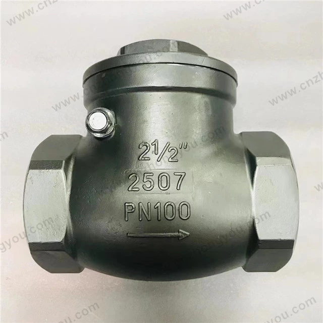 Screw Cover Check Valve, 2.5'' DN65 PN100, 2507 Body, 2507 Trim, NPT Ends