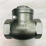 Screw Cover Check Valve, 2.5'' DN65 PN100, 2507 Body, 2507 Trim, NPT Ends