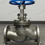 Titanium Grade TA2 Globe Valve, DN100 PN16, TA2 Body, TA2 Trim, RF Ends