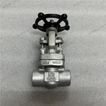 UNS N08020 Gate Valve, 0.5'' 800LB, N08020 Body, Nickel Alloy F20 Trim, SW Ends