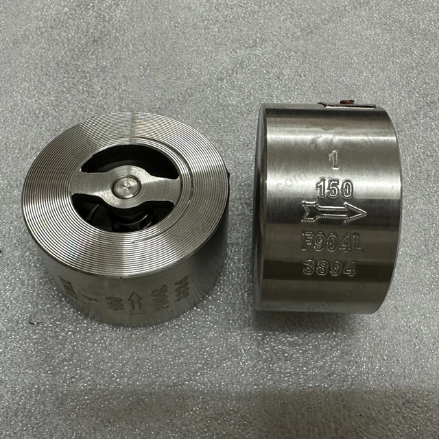 WAFER TYPE DISCO CHECK VALVE, 1'' 150LB, ASTM A182 F904L Body, ASTM A182 F904L Trim