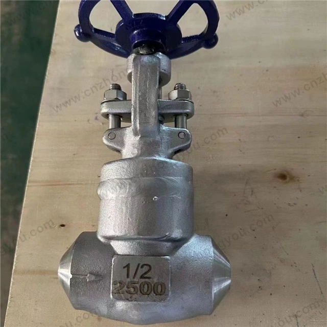 WB Welded Bonnet Globe Valve, 0.5'' 2500LB, ASTM A182 F316Ti Body, ASTM A182 F316Ti Trim, BW Ends