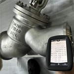 Y Type Bellow Sealed Globe Valve, DN200 PN40, 317L Body, F317L Disc, BW Ends, Manual